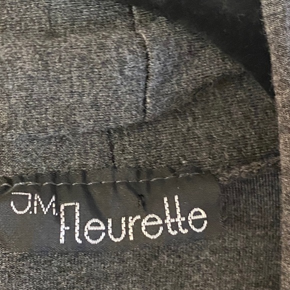 JM FLEURETTE GRAY OPEN LARGE CARDIGAN - Picture 2 of 5